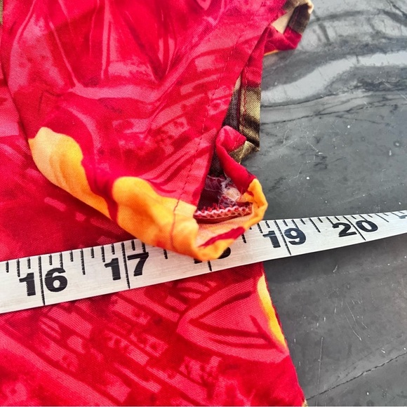 Hilo Hattie Vibrant Hibiscus Print Floral Two Piece Dress Hawaiian Size Small - Picture 9 of 13